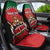 Custom Kenya Rugby Car Seat Cover Lion Mascot African Pattern