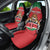 Custom Kenya Rugby Car Seat Cover Lion Mascot African Pattern