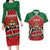 Custom Kenya Rugby Couples Matching Long Sleeve Bodycon Dress and Hawaiian Shirt Lion Mascot African Pattern