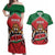 Custom Kenya Rugby Couples Matching Off Shoulder Maxi Dress and Hawaiian Shirt Lion Mascot African Pattern