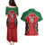 Custom Kenya Rugby Couples Matching Puletasi and Hawaiian Shirt Lion Mascot African Pattern