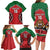 Custom Kenya Rugby Family Matching Long Sleeve Bodycon Dress and Hawaiian Shirt Lion Mascot African Pattern