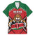 Custom Kenya Rugby Family Matching Mermaid Dress and Hawaiian Shirt Lion Mascot African Pattern