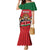 Custom Kenya Rugby Family Matching Mermaid Dress and Hawaiian Shirt Lion Mascot African Pattern