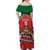 Custom Kenya Rugby Family Matching Off Shoulder Maxi Dress and Hawaiian Shirt Lion Mascot African Pattern