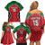 Custom Kenya Rugby Family Matching Off Shoulder Short Dress and Hawaiian Shirt Lion Mascot African Pattern