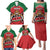 Custom Kenya Rugby Family Matching Puletasi and Hawaiian Shirt Lion Mascot African Pattern