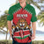 Custom Kenya Rugby Hawaiian Shirt Lion Mascot African Pattern