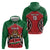 Custom Kenya Rugby Hoodie Lion Mascot African Pattern