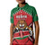 Custom Kenya Rugby Kid Polo Shirt Lion Mascot African Pattern