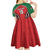 Custom Kenya Rugby Kid Short Sleeve Dress Lion Mascot African Pattern