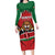 Custom Kenya Rugby Long Sleeve Bodycon Dress Lion Mascot African Pattern