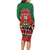 Custom Kenya Rugby Long Sleeve Bodycon Dress Lion Mascot African Pattern