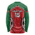 Custom Kenya Rugby Long Sleeve Shirt Lion Mascot African Pattern