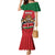 Custom Kenya Rugby Mermaid Dress Lion Mascot African Pattern