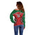 Custom Kenya Rugby Off Shoulder Sweater Lion Mascot African Pattern