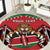 Custom Kenya Rugby Round Carpet Lion Mascot African Pattern