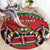 Custom Kenya Rugby Round Carpet Lion Mascot African Pattern