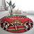 Custom Kenya Rugby Round Carpet Lion Mascot African Pattern