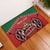 Custom Kenya Rugby Rubber Doormat Lion Mascot African Pattern