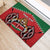 Custom Kenya Rugby Rubber Doormat Lion Mascot African Pattern