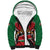 Custom Kenya Rugby Sherpa Hoodie Lion Mascot African Pattern