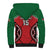 Custom Kenya Rugby Sherpa Hoodie Lion Mascot African Pattern