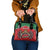 Custom Kenya Rugby Shoulder Handbag Lion Mascot African Pattern