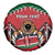 Custom Kenya Rugby Spare Tire Cover Lion Mascot African Pattern