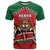 Custom Kenya Rugby T Shirt Lion Mascot African Pattern