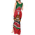 Custom Kenya Rugby Tank Maxi Dress Lion Mascot African Pattern