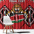 Custom Kenya Rugby Window Curtain Lion Mascot African Pattern