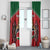 Custom Kenya Rugby Window Curtain Lion Mascot African Pattern