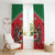 Custom Kenya Rugby Window Curtain Lion Mascot African Pattern