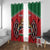 Custom Kenya Rugby Window Curtain Lion Mascot African Pattern