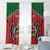 Custom Kenya Rugby Window Curtain Lion Mascot African Pattern