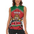 Custom Kenya Rugby Women Sleeveless Polo Shirt Lion Mascot African Pattern