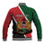 Personalised Kenya Baseball Jacket Coat Of Arms Mix Flag Style