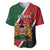 Personalised Kenya Baseball Jersey Coat Of Arms Mix Flag Style