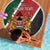 Personalised Kenya Beach Blanket Coat Of Arms Mix Flag Style