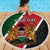 Personalised Kenya Beach Blanket Coat Of Arms Mix Flag Style