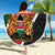 Personalised Kenya Beach Blanket Coat Of Arms Mix Flag Style