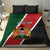 Personalised Kenya Bedding Set Coat Of Arms Mix Flag Style