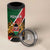 Personalised Kenya 4 in 1 Can Cooler Tumbler Coat Of Arms Mix Flag Style