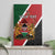 Personalised Kenya Canvas Wall Art Coat Of Arms Mix Flag Style