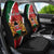 Personalised Kenya Car Seat Cover Coat Of Arms Mix Flag Style