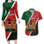 Personalised Kenya Couples Matching Long Sleeve Bodycon Dress and Hawaiian Shirt Coat Of Arms Mix Flag Style