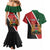 Personalised Kenya Couples Matching Mermaid Dress and Hawaiian Shirt Coat Of Arms Mix Flag Style