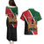 Personalised Kenya Couples Matching Puletasi and Hawaiian Shirt Coat Of Arms Mix Flag Style