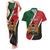 Personalised Kenya Couples Matching Tank Maxi Dress and Hawaiian Shirt Coat Of Arms Mix Flag Style